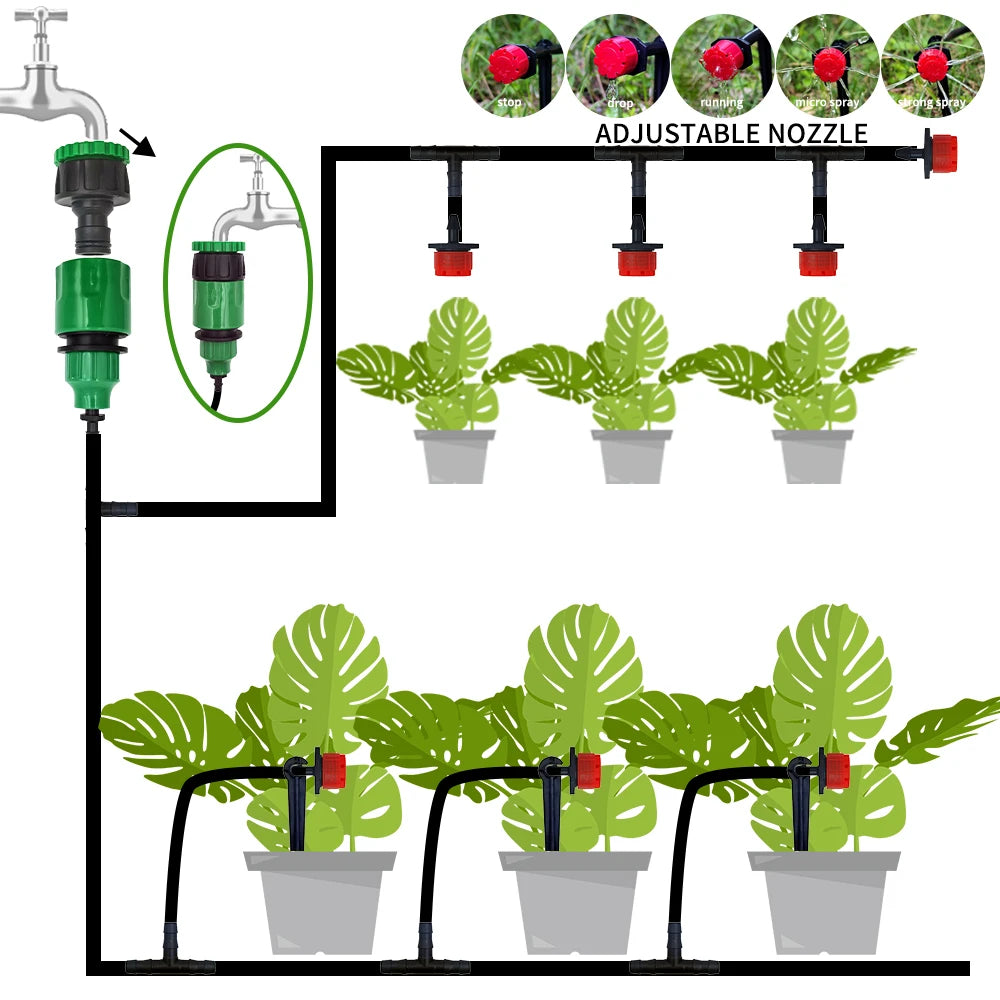 Portable Micro Drip Irrigation System for Easy Garden Watering - Smarsty