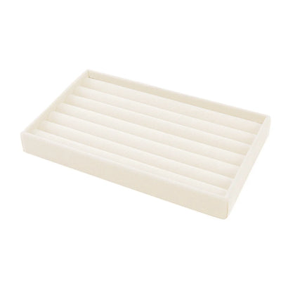 Beige Flocking Jewelry Box Tray for Elegant Storage - Smarsty