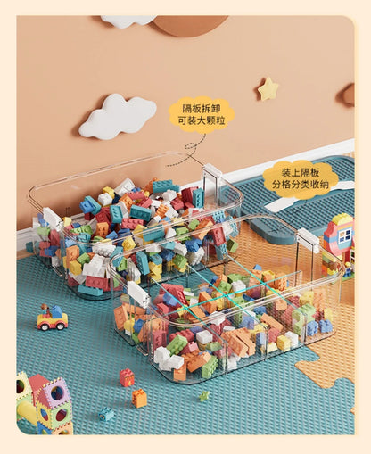 Plastic Lego Storage Box Children Jigsaw Puzzle Building Block Lego Container Classification Part Sort Box Kidroom Toy Organizer