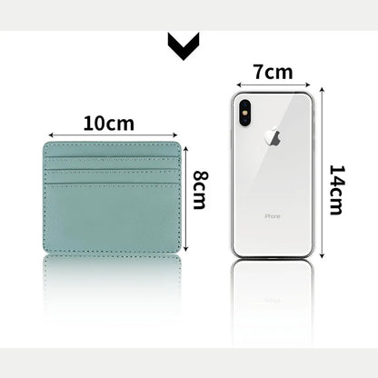 PU Leather ID Card Case - Slim Multi-Slot Holder for Bank/Credit Cards - Smarsty