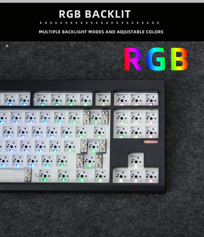 Mechanical Keyboard Kit With 3-Mode Wireless Bluetooth - Smarsty
