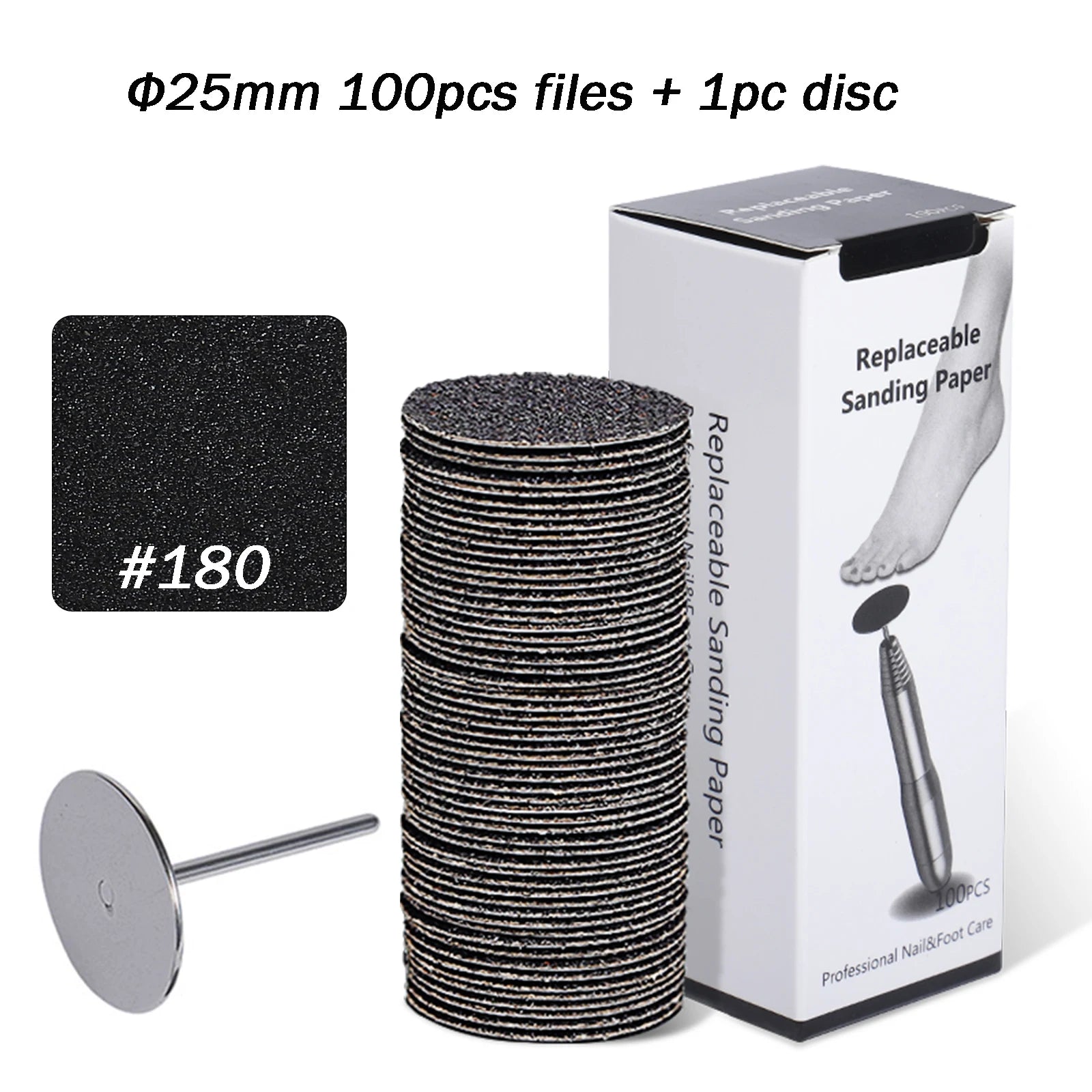 Replaceable Sandpaper Pedicure Discs for Smooth Feet - Smarsty
