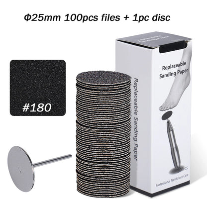 Replaceable Sandpaper Pedicure Discs for Smooth Feet - Smarsty