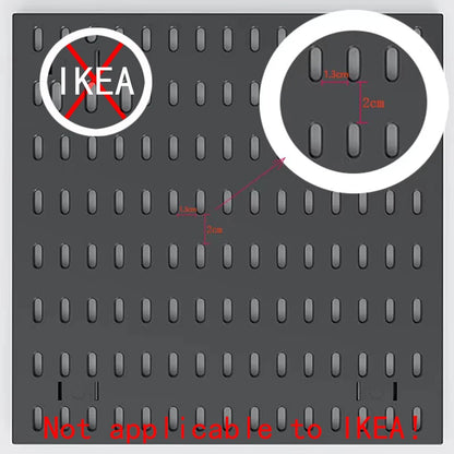 No Punching Pegboard Wall Organizer Panel Shelves For Gamer Room,bathroom,kitchen Storage Rack Organizer Pegboard Accessories by Smarsty