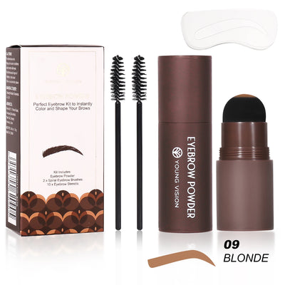 Eyebrow Stamp Stencil Kit for Long-Lasting Waterproof Makeup - Smarsty