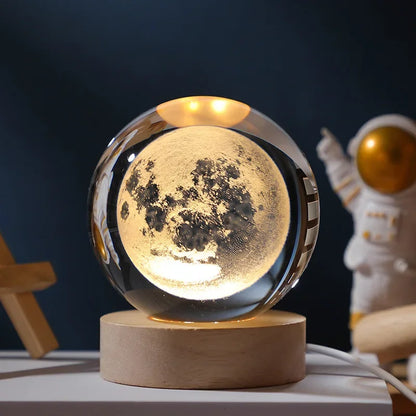 Galaxy Crystal Ball LED Night Light for Home Decor - Smarsty