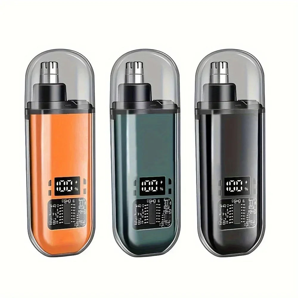 Nose Ear Hair Trimmer for Men - USB C Rechargeable Portable Fast Charge, Compact Grooming Kit - Smarsty