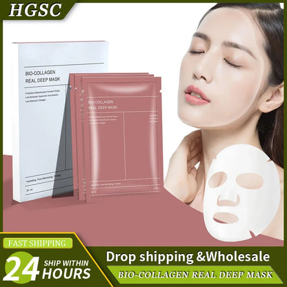 Bio Collagen Face Mask for Deep Hydration and Brightening - Smarsty