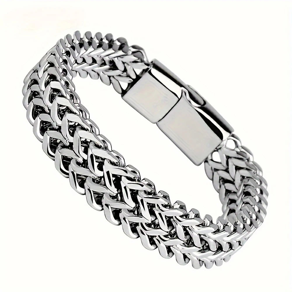 Stainless Steel Magnetic Buckle Bracelet for Unisex - Smarsty