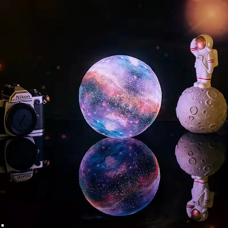3D Printed Moon Lamp with Remote 16 Colors LED Night Light - Smarsty
