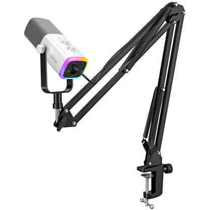 FIFINE Dynamic XLR Microphone Kit with RGB Control - Smarsty