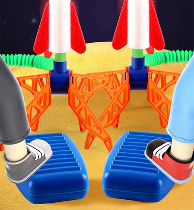 Kids Rocket Launcher Step Pump Power Air Pressed Stomp Outdoor Family Games Skyrocket Birthday Gifts Sports Toys For Children - Smarsty