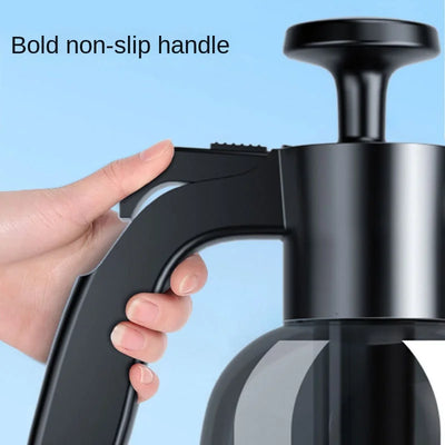 2L Hand Pump Foam Sprayer with 3 Types of Nozzle Hand Pneumatic Foam Cannon Snow Foam Car Wash Spray Bottle Car Window Cleaning - Smarsty