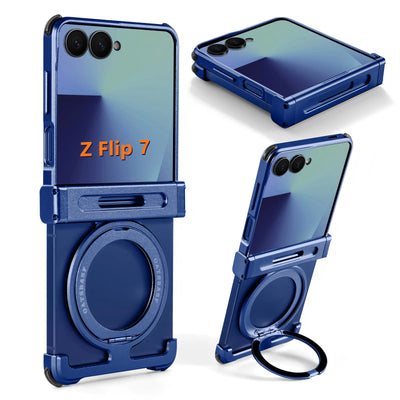 Eary for Samsung Galaxy Z Flip 7 6 Case for MagSafe 360°Rotatable Magnetic Kickstand Wireless Charging Anti Scratch Phone Cover