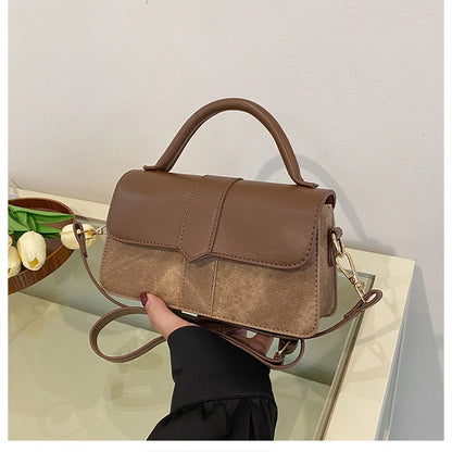 Versatile PU Leather Shoulder Bag For Women Square Satchel - Smarsty