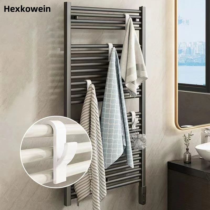 Heated Bathroom Towel Holder with Multifunction Hooks - Smarsty