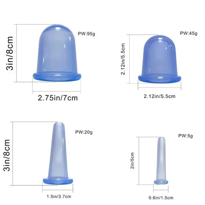 Silicone Vacuum Cupping Massage Jars for Anti Cellulite - Smarsty
