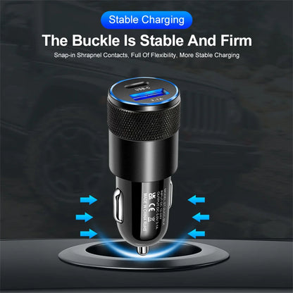 USB Type C Car Charger With Fast Charging For Phones - Smarsty