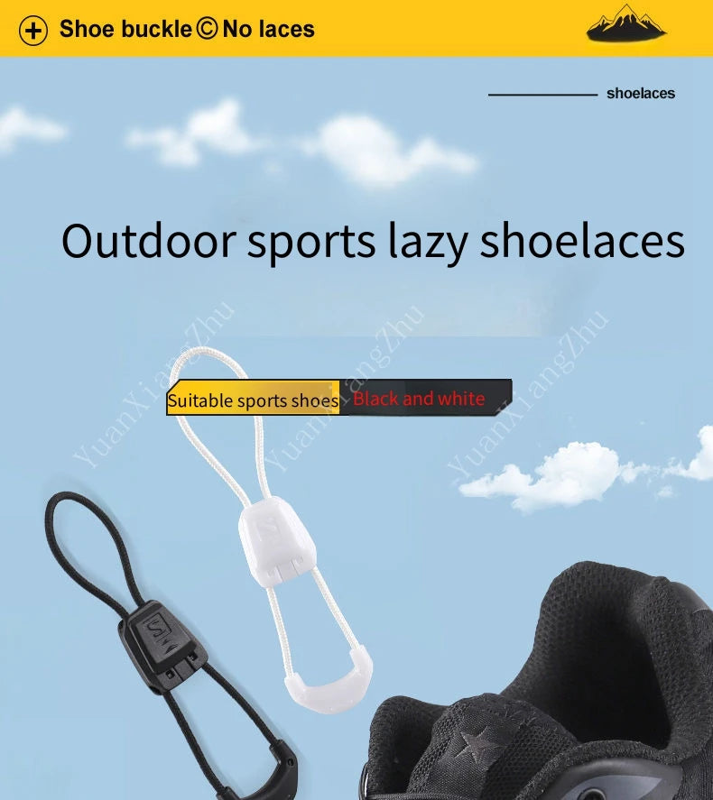New No tie Shoe laces Round Tennis Laces Without ties Adult Kids Quality Running Sneakers Shoelaces Black White Shoes Accesories