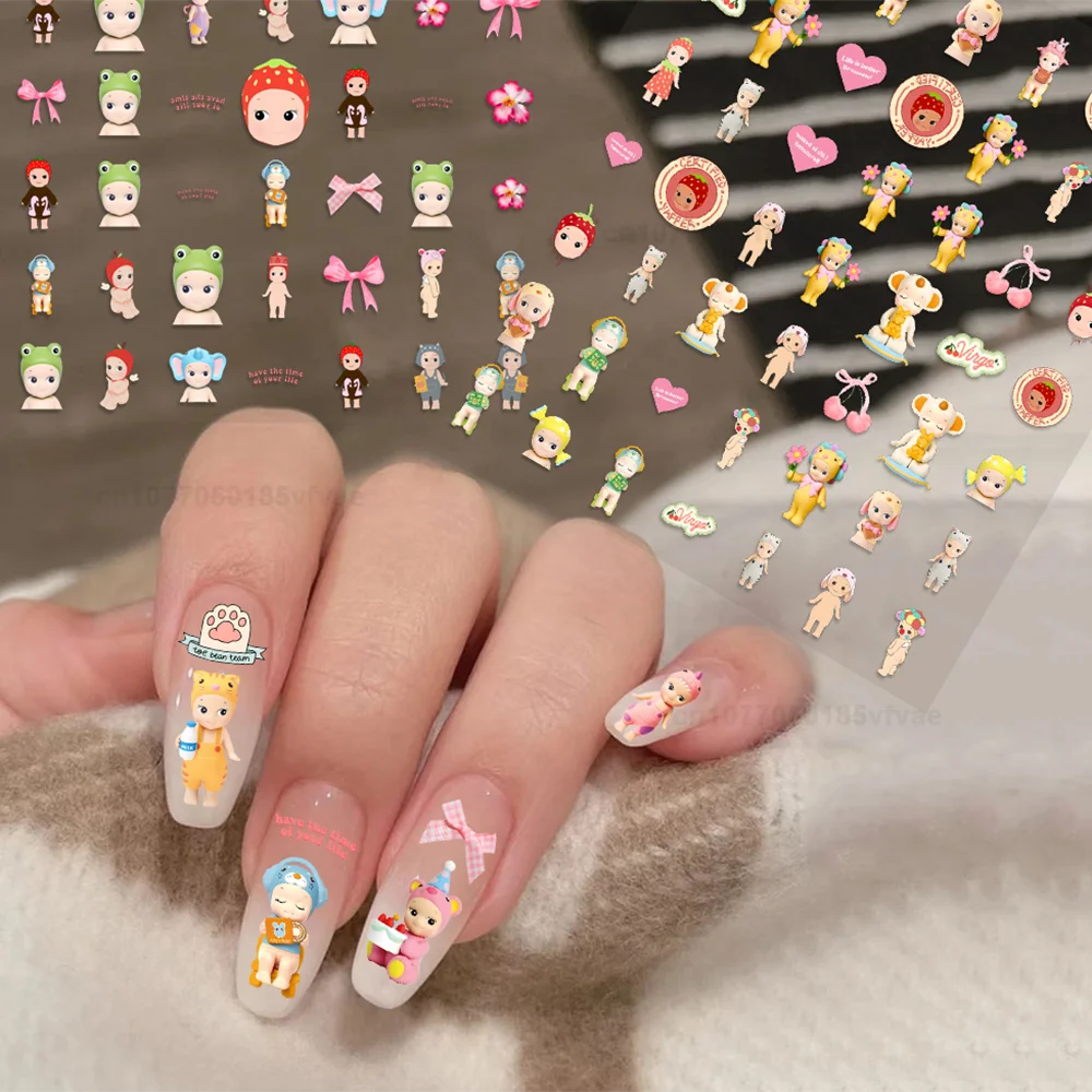 3D Kawaii Cartoon Nail Art Stickers for Manicure - Smarsty