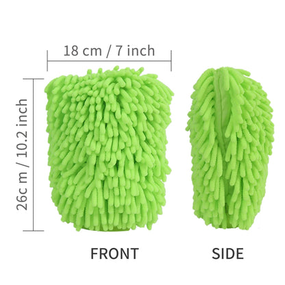Thickened Chenille Car Wash Gloves Double Sided Plush - Smarsty