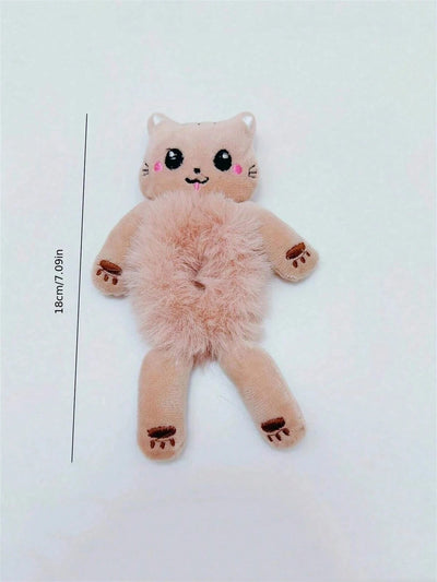 Cute Plush Hair Ties For Women Soft Elastic Bands Set - Smarsty
