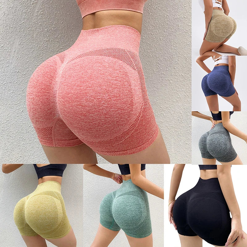Women Shorts Sports For Women New Cycling Jogging Fitness High Waist Push Up Gym Shorts Leggings Women Yoga Clothing - Smarsty