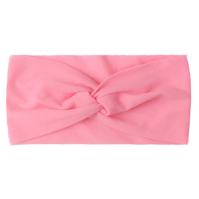 Candy Color Knotted Baby Girl Headband Soft Elastic - Smarsty