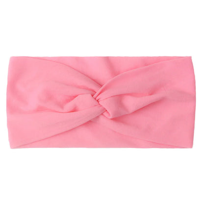 Candy Color Knotted Baby Girl Headband Soft Elastic - Smarsty