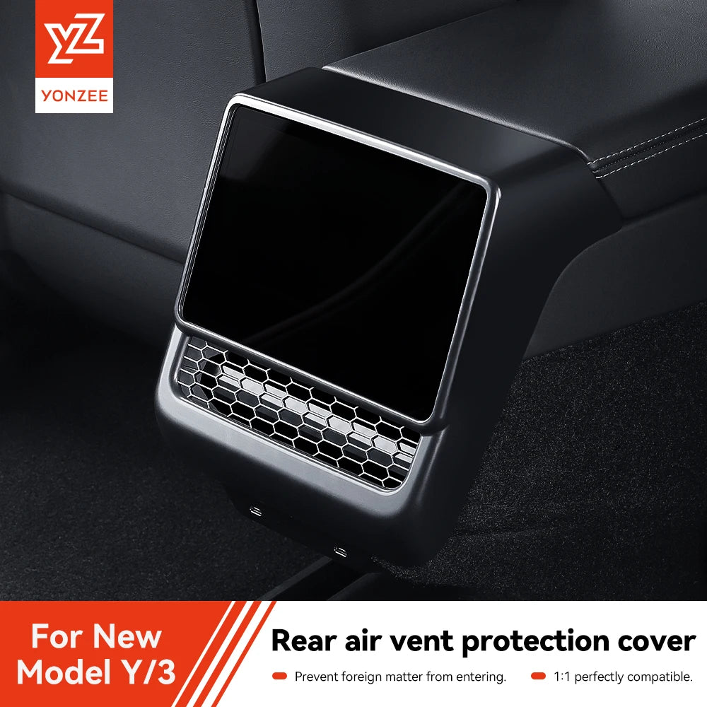 Rear Center Console Air Vent Cover Dust Shield for EV - Smarsty