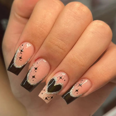 Medium Pink Ballerina Press On Nails Set - Smarsty
