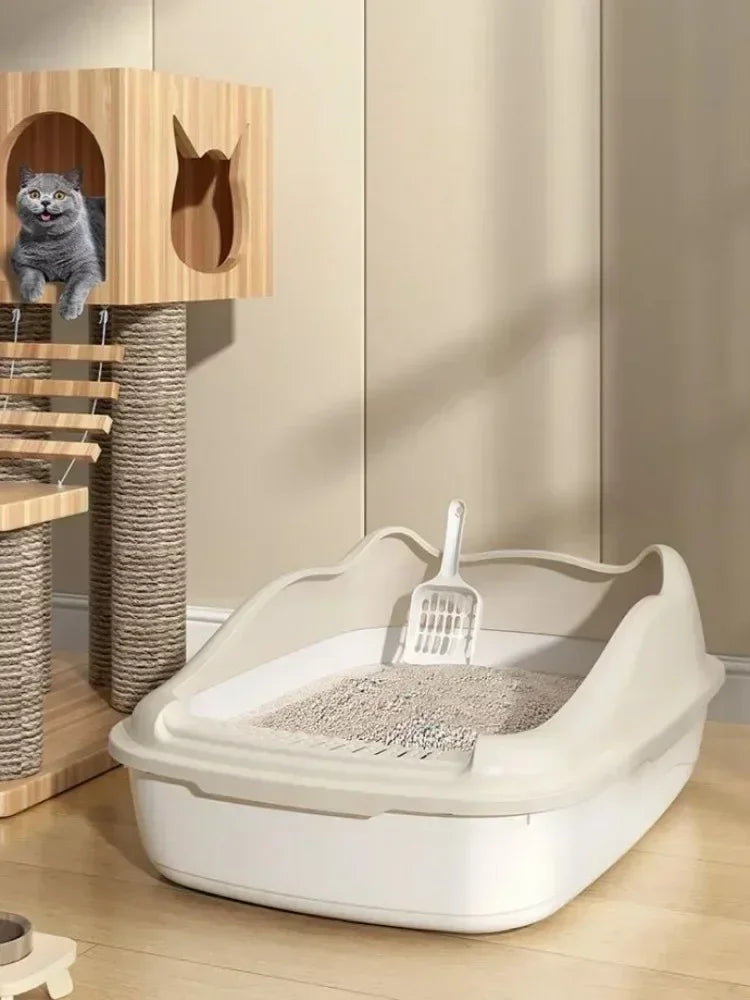 Small Cat Litter Box with Anti-Splash Design - Smarsty