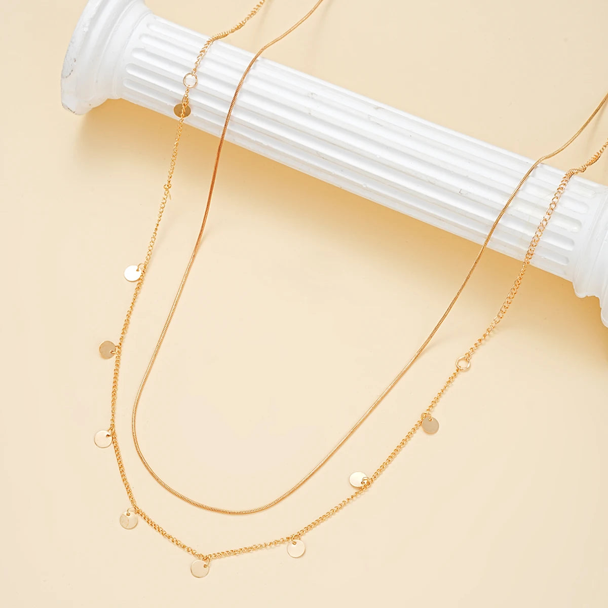 Round Coin Tassel Pendant Body Chain for Summer - Smarsty