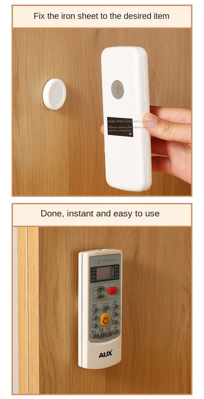 Magnetic Remote Control Holder Wall Mount Adhesive Remote Control Holder Strong Hold Tv Remote Holder for Home Office