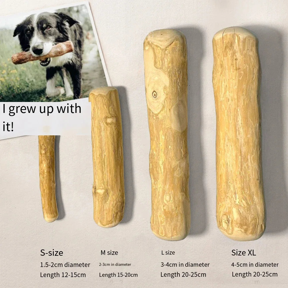 Coffee Wooden Dog Chew Toy for Tooth Pressure Relief - Smarsty