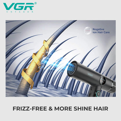 Professional VGR Hair Dryer with Hot and Cold Settings - Smarsty