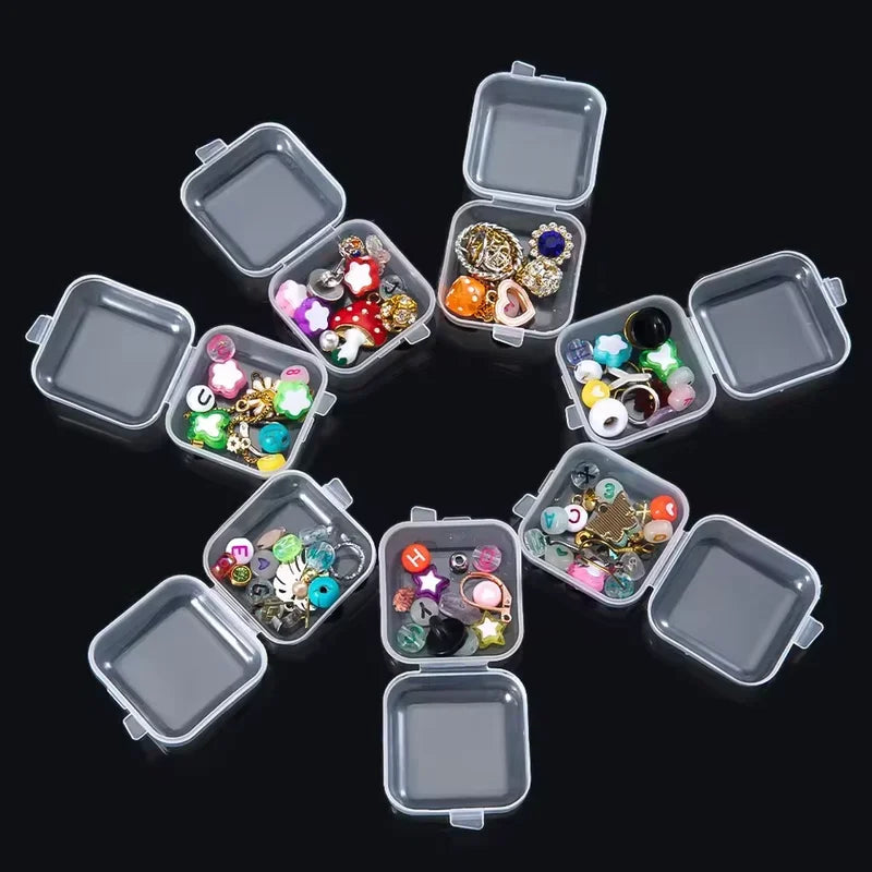 Small Plastic Storage Box for Jewelry Beads and Earring Organizer - Smarsty