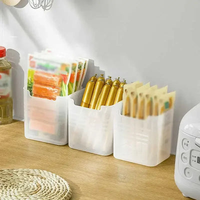 1/5PCS Refrigerator Storage Boxes Food Fresh Organizer Cold Storage Crisper Fruit Spice Food Container Boxes Home Kitchen Boxes by Smarsty