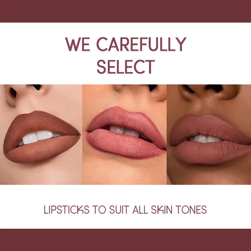 Ushas 12 Color Matte Lipstick Set Long Lasting Waterproof - Smarsty