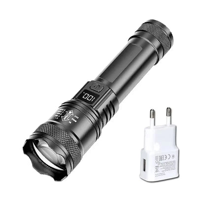 Mini LED Flashlight COB+XPE Portable Torch USB Charging Camping Lantern Zoomable Focus Light Tactical Flashlight with Pen Clip - Smarsty