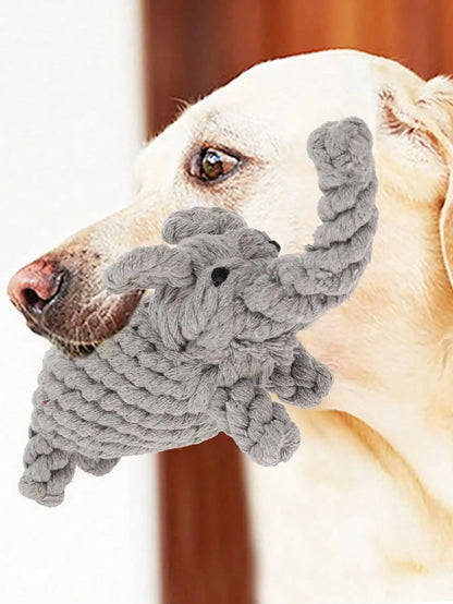 Hand-Woven Cotton Rope Dog Toy for Strong Chewers - Smarsty