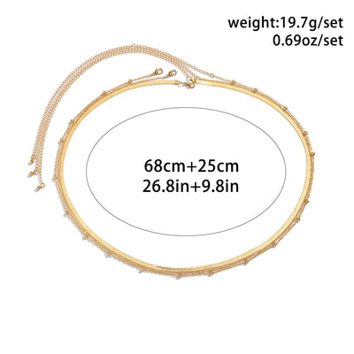 Minimalist Double Layer Metal Belly Chain for Summer - Smarsty