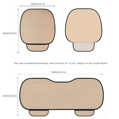 Breathable Ice Silk Car Seat Cushion Non-slip and Wear-resistant Solid Color Ice Silk Car Seat Cover, Universal Fit Most Cars - Smarsty