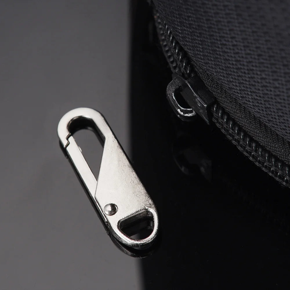 5pcs Universal Replacement Zipper Slider Metal Alloy Removal Zipper Puller Luggage Bag Zip Head DIY Craft Sewing Tool Repair Kit - Smarsty
