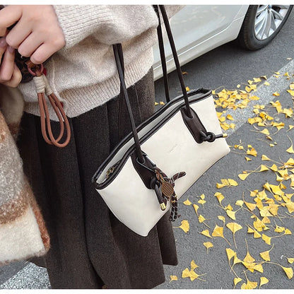 PU Leather Shoulder Bag For Women Versatile Crossbody Tote - Smarsty