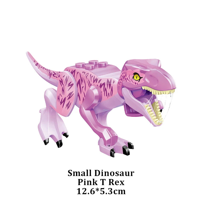 Jurassic Dinosaur World Brutal Raptor T-Rex Triceratops Indominus Rex Model Building Blocks Dino Velociraptor Figure Bricks Toys