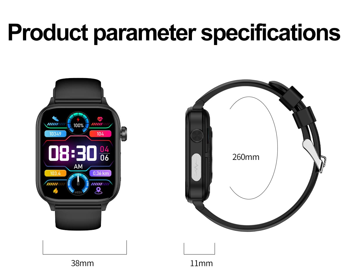 2025 Smart Watch with ECG PPG Health Monitoring - Smarsty