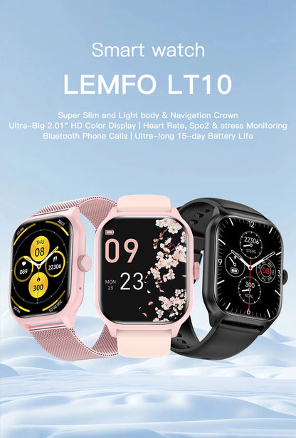 LEMFO LT10 Smart Watch Bluetooth Fitness Tracker 2024 - Smarsty