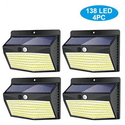 138 LED Solar Wall Lights with Motion Sensor - Smarsty