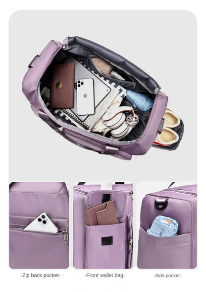Unixinu Carry On Weekender Duffle Bag With Shoe Compartment - Smarsty